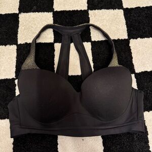 Victoria’s Secret VSX Sexy Sport Showtime Bra Black & Gold Glitter Size 36B
